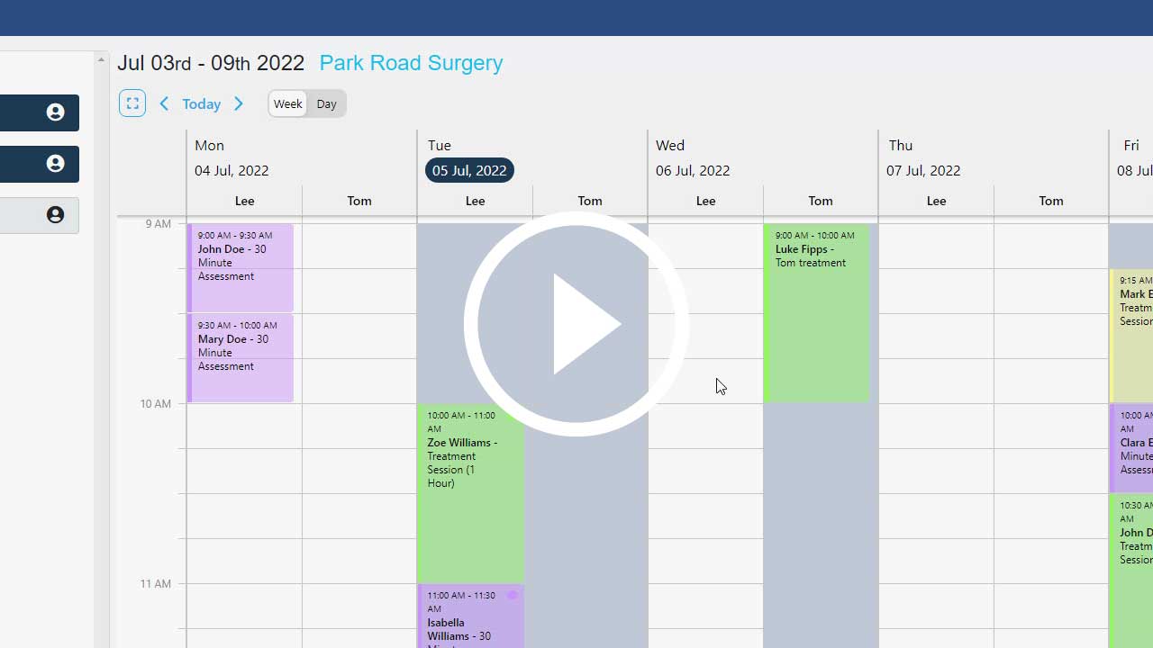 Get started using the appointment diary - video cover